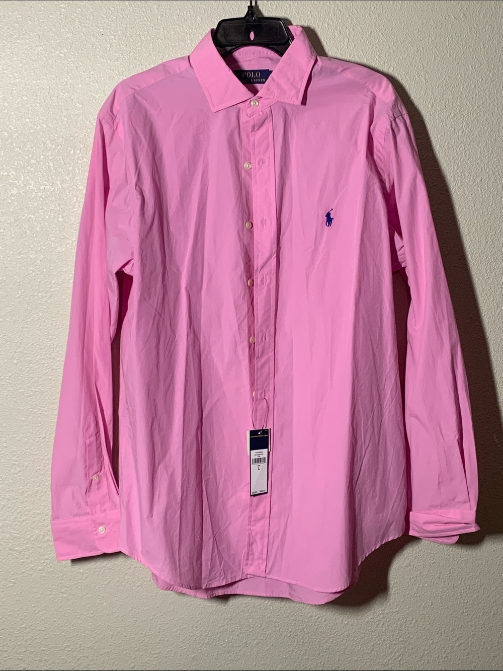 Polo by Ralph Lauren Men’s Bright Pink Button-Up Shirt